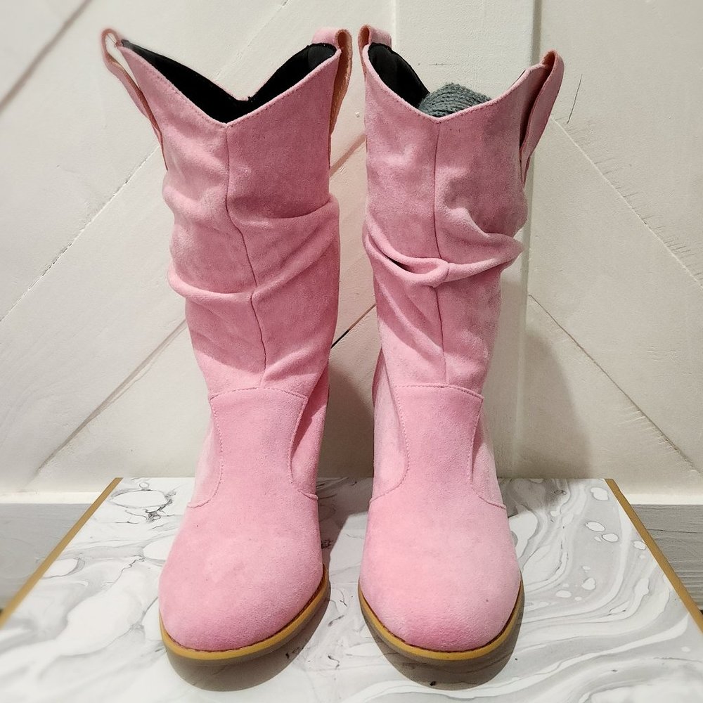 PINK BOOTS